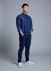 Men's Denim Tang Shirt (Navy)