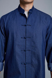 Men's Denim Tang Shirt (Navy)